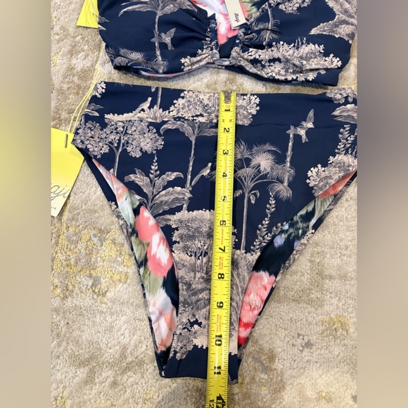 Maaji Anthropologie Sustainable Night Jungle Irene Reversible Bandeau Bikini - Picture 10 of 14